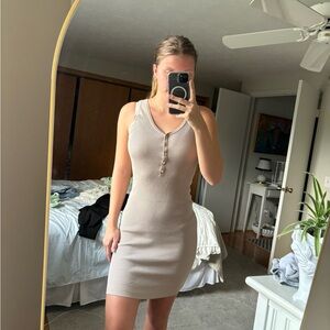 Tan Bodycon dress